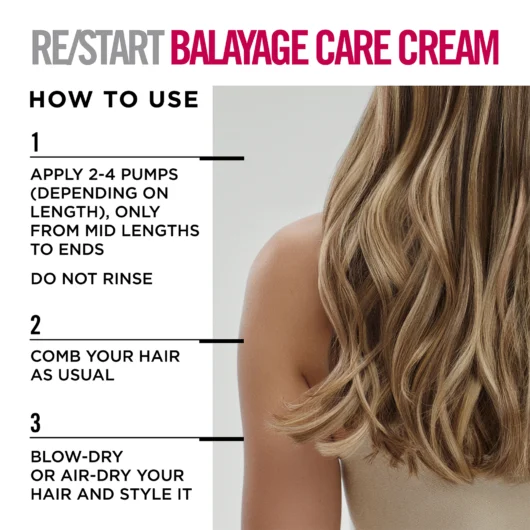 how to use balayage care cream