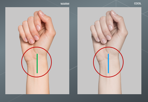 skin tone analysis vein test
