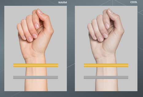 skin tone analysis jewelry test
