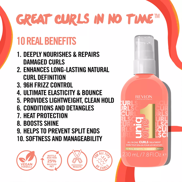 Revlon’s UniqOne™ Curly Hair Treatment