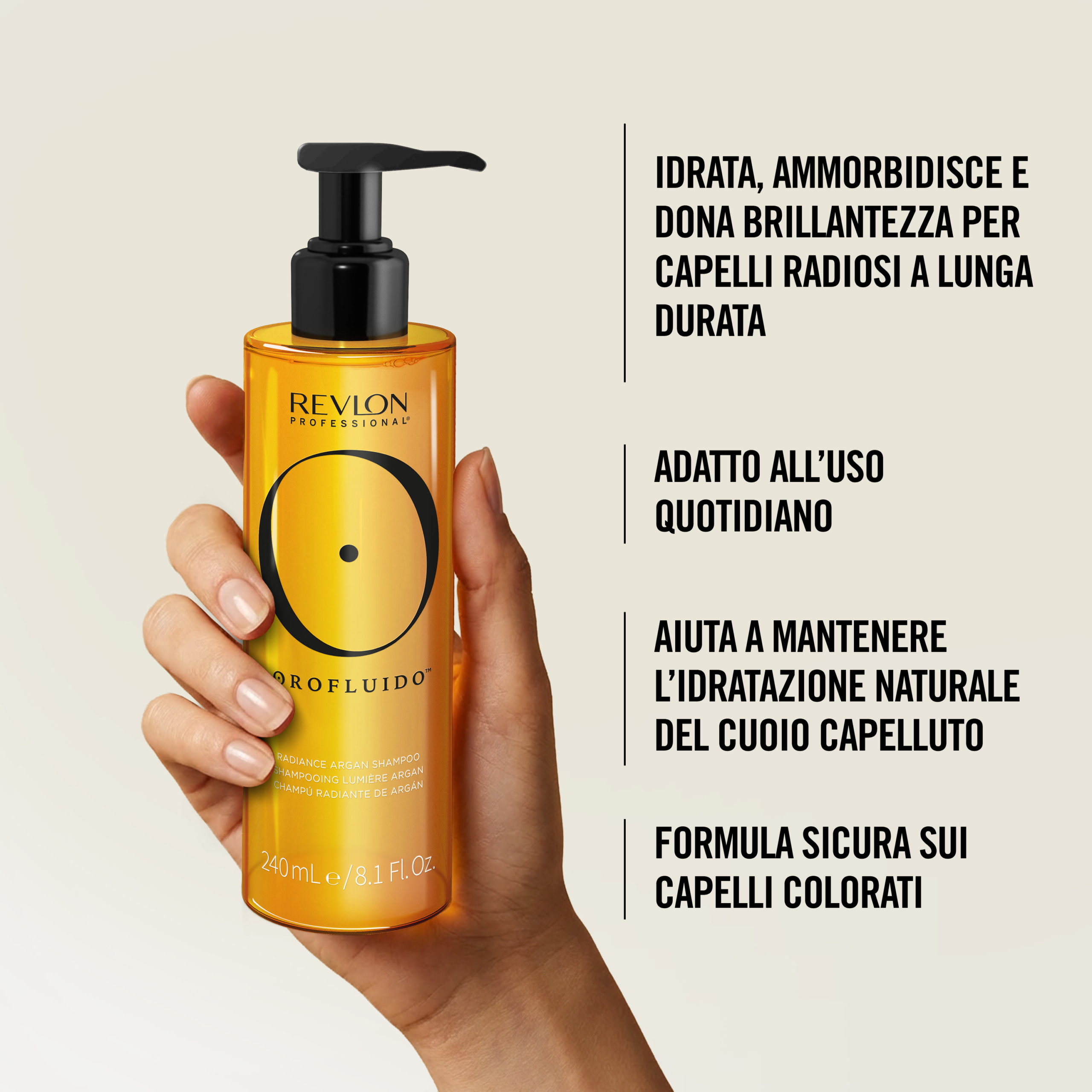 Benefici dello shampoo Orofluido